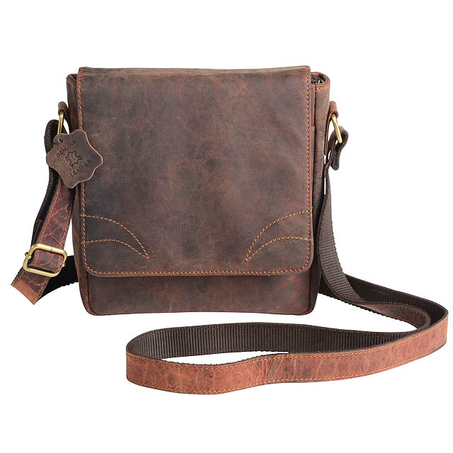 Genuine leather bag WILDERNESS - brown