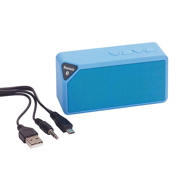 Bluetooth reproduktor CUBOID - modrá