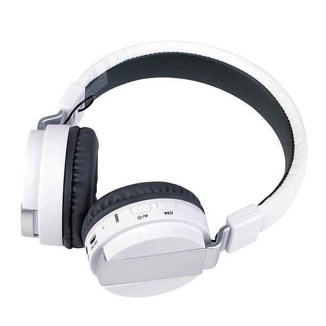 Bluetooth sluchátka ZDARMA HUDBA - bílá