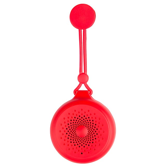 Bluetooth speaker SHOWER POWER for the shower - red
