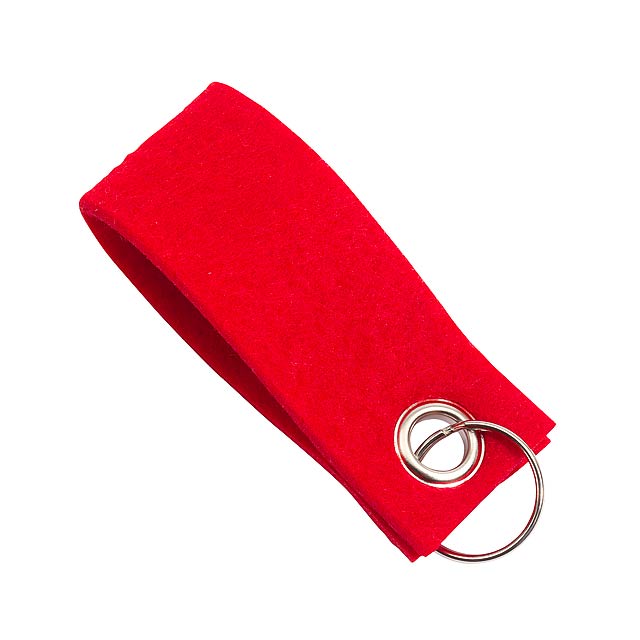 Key ring FELT - red
