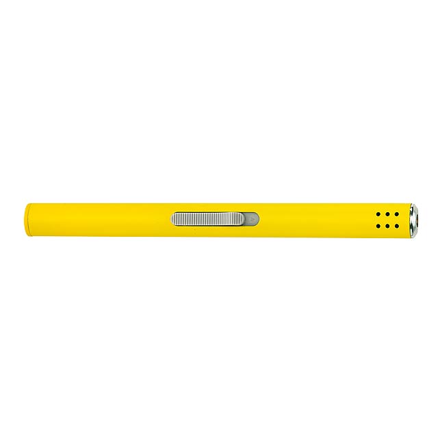Rubber-coated BBQ lighter VESUS - yellow