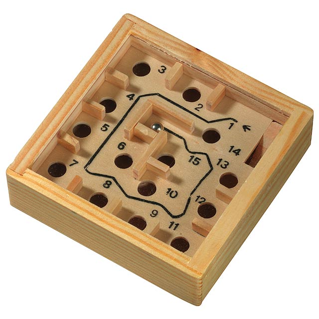 Wooden labyrinth game LOST - wood