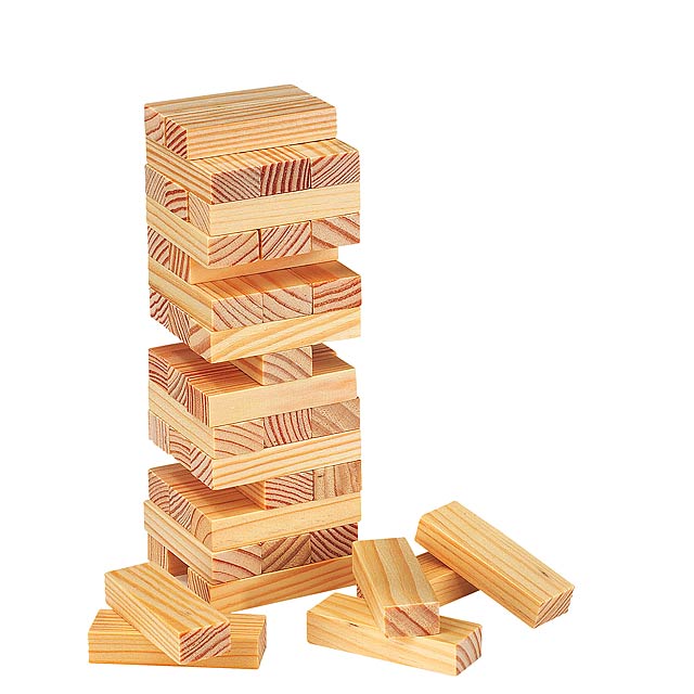 Skill tower game HIGH-RISE - wood