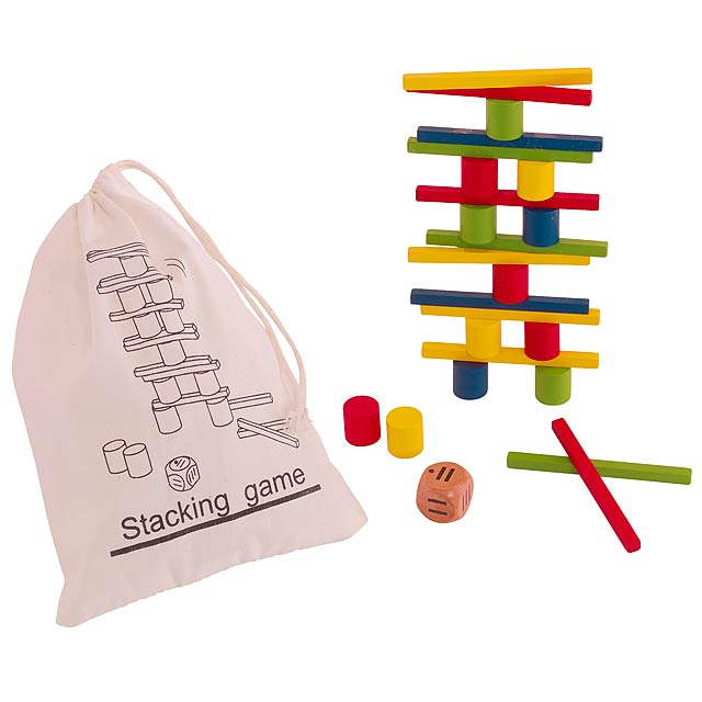Puzzle game STACKING - multicolor