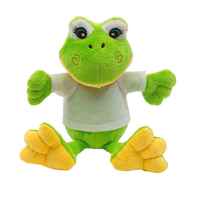 Plush frog FRIEDA - green