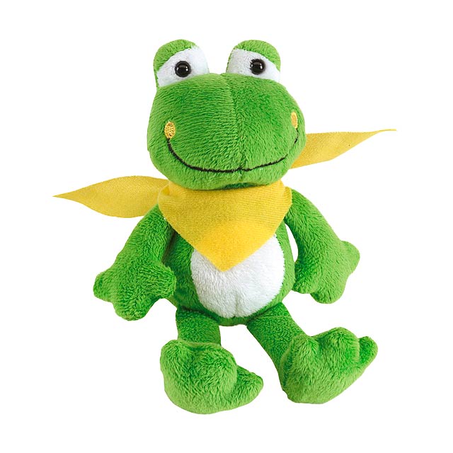 Plush frog BERND - green