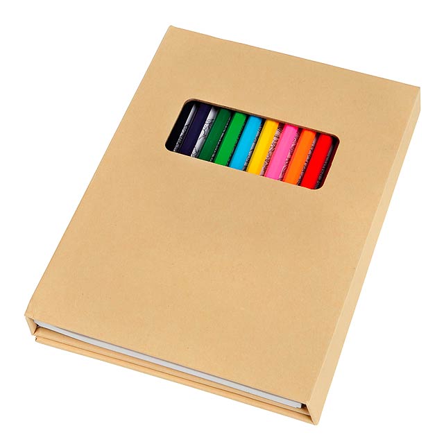 Colouring set COLOURFUL BOOK - brown