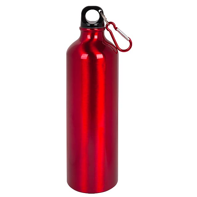 Aluminium drinking bottle BIG TRANSIT - red
