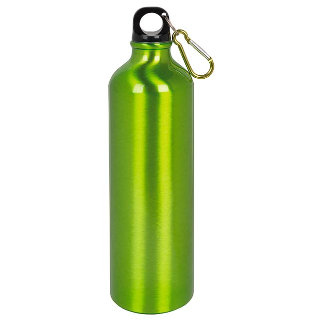 Aluminium drinking bottle BIG TRANSIT - green