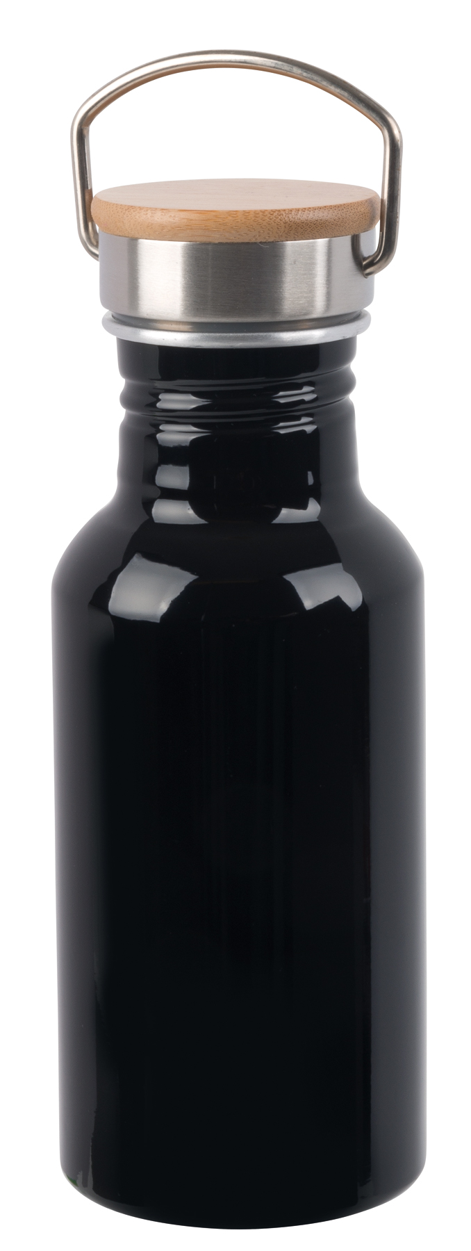 Aluminium bottle ECO TRANSIT - black