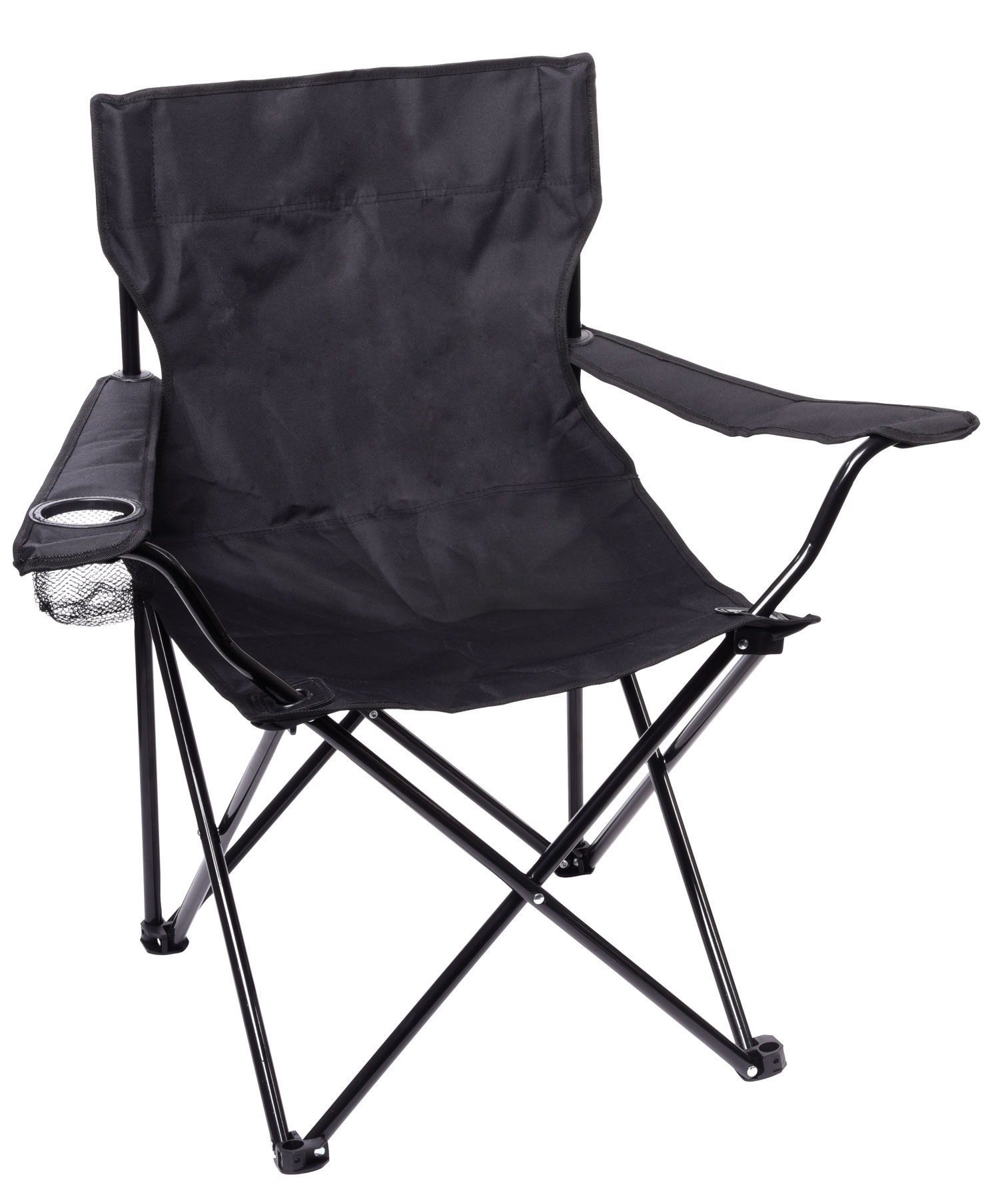 Beach and camping chair SUNNY DAY - black