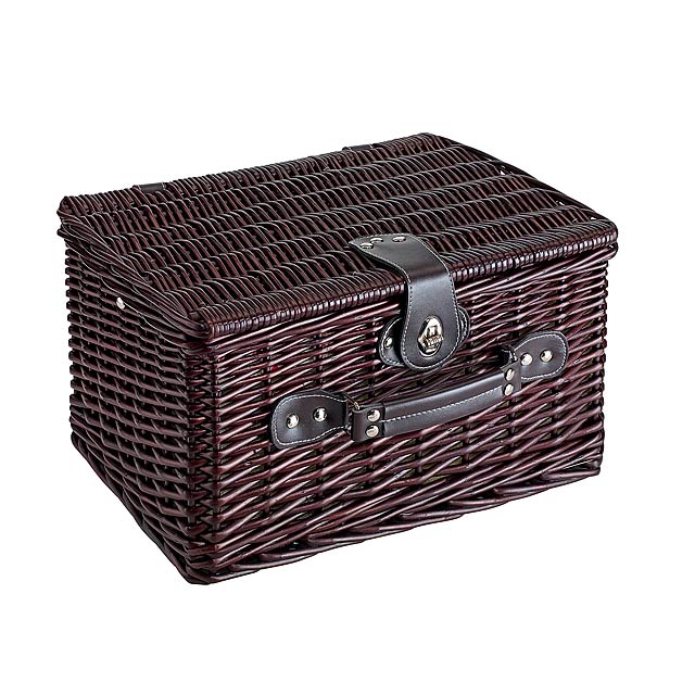 Wicker picnic basket SUNSET PARK - brown