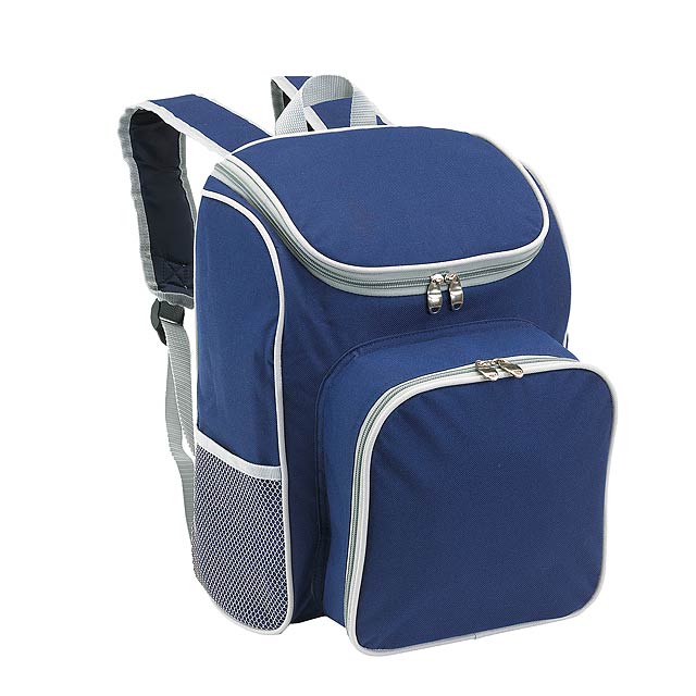 Picnic backpack OUTSIDE for 2 persons - blue