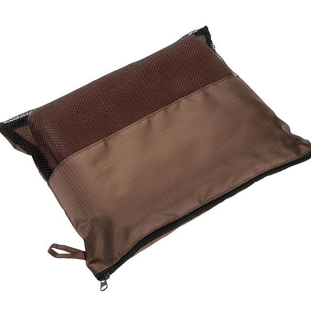 Picnic fleece blanket 100X155 cm, brown - brown