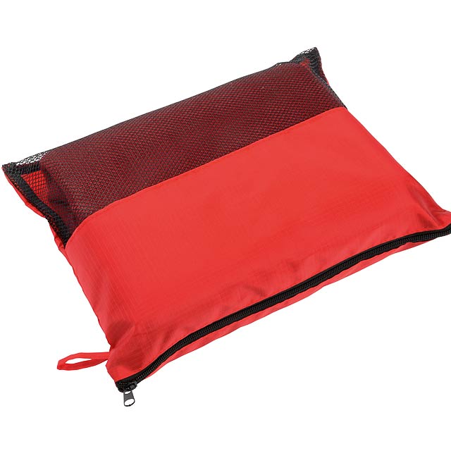 Picnic fleece blanket 100X155 cm, red - red