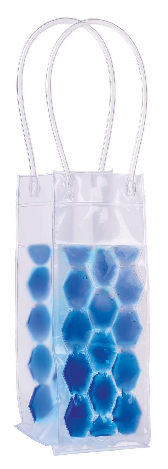 Chladicí taška ICE CUBE - transparentná modrá