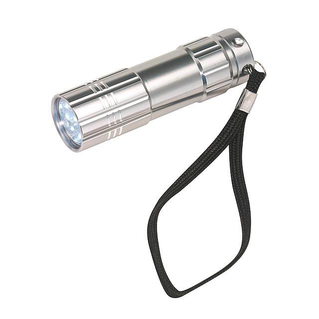 LED-Taschenlampe POWERFUL - Silber