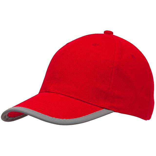 6 panel cap DETECTION - red