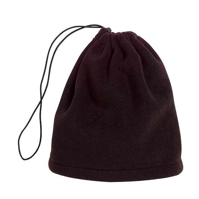 Fleece šátek-klobouk VARIOUS - černá