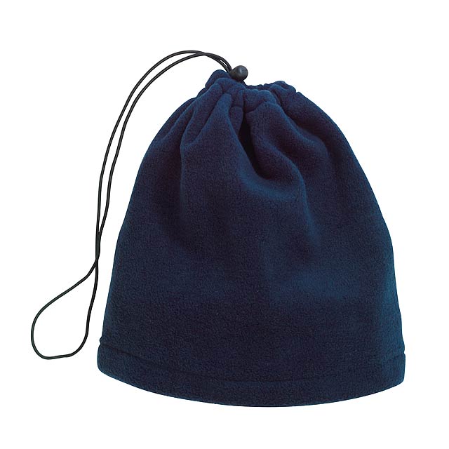 Fleece scarf-hat VARIOUS - blue