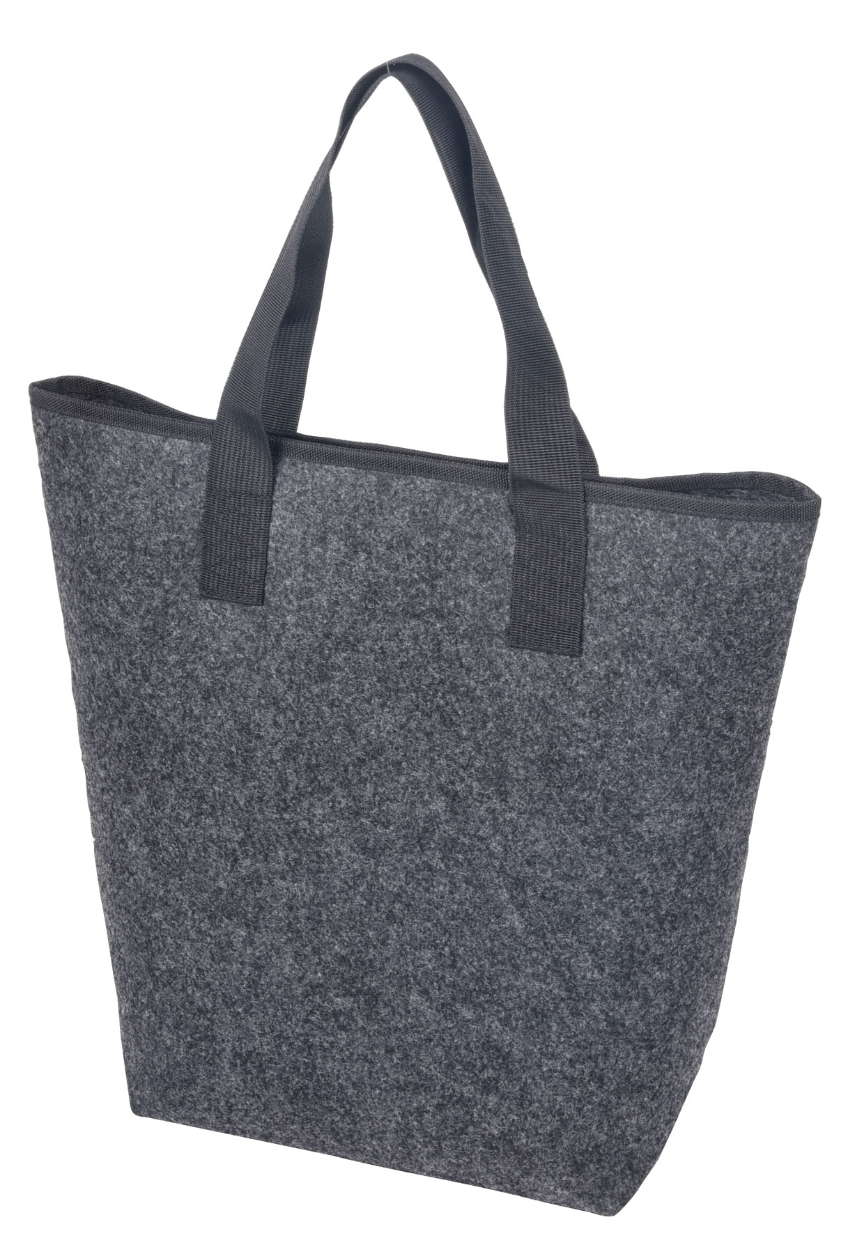 Shopper KATE made of felt - stone grey