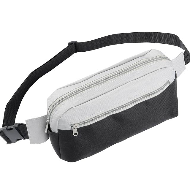 Belt bag  Close-by 600D,black/light grey - Grau