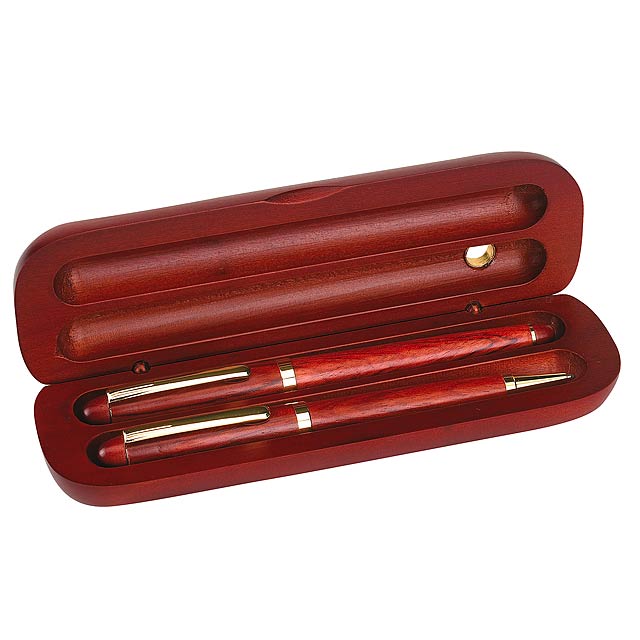 Elegant pen set POET - brown