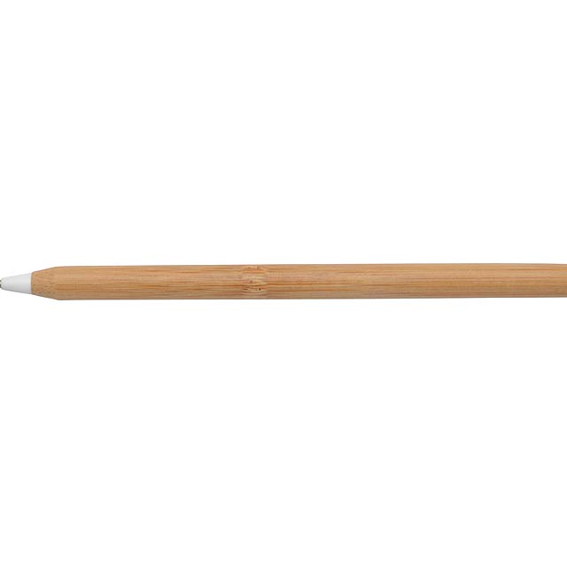 Bambusové kuličkové pero ESSENTIAL - bílá