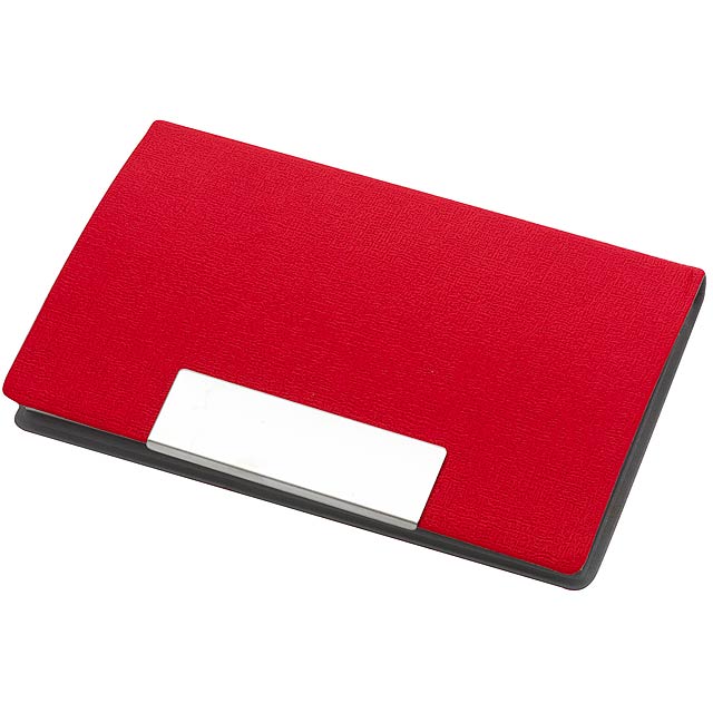 Business card holder ATLAS - red