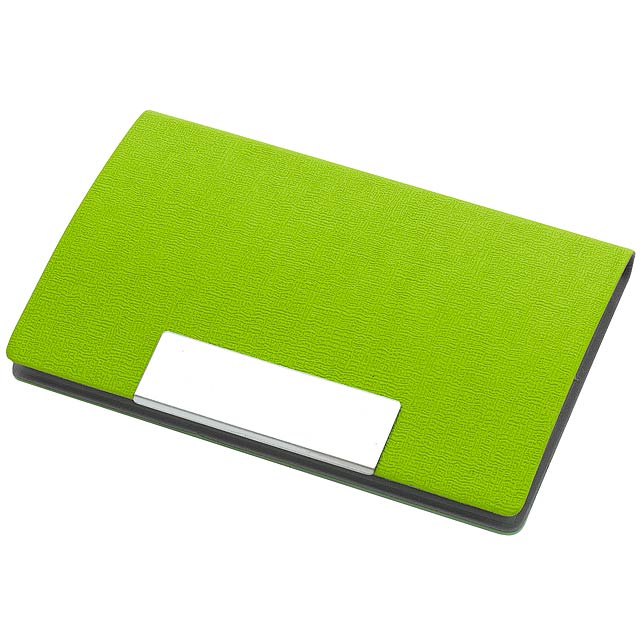 Business card holder ATLAS - green