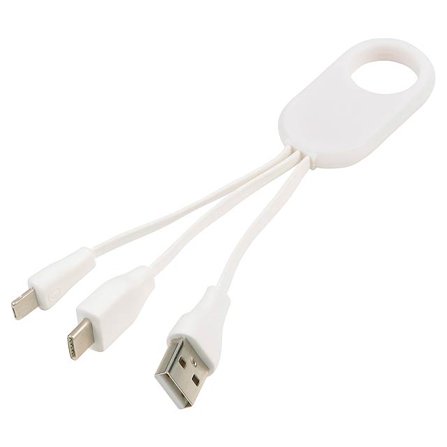 Charging cable GET THREE - white