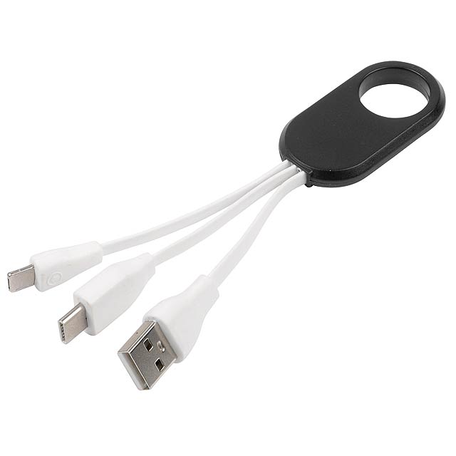 Charging cable GET THREE - black