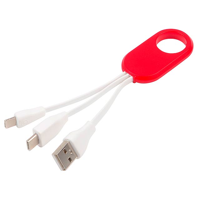 Charging cable GET THREE - red