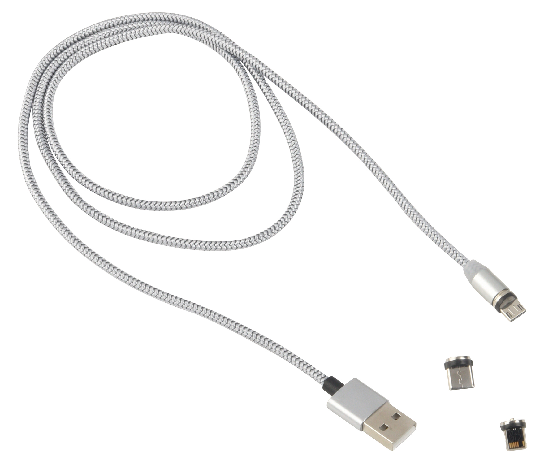 Charging cable MAG POWER - silver