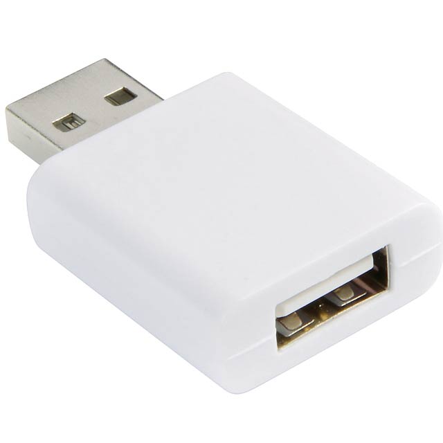 USB data blocker DATA SHIELD, white - Weiß 