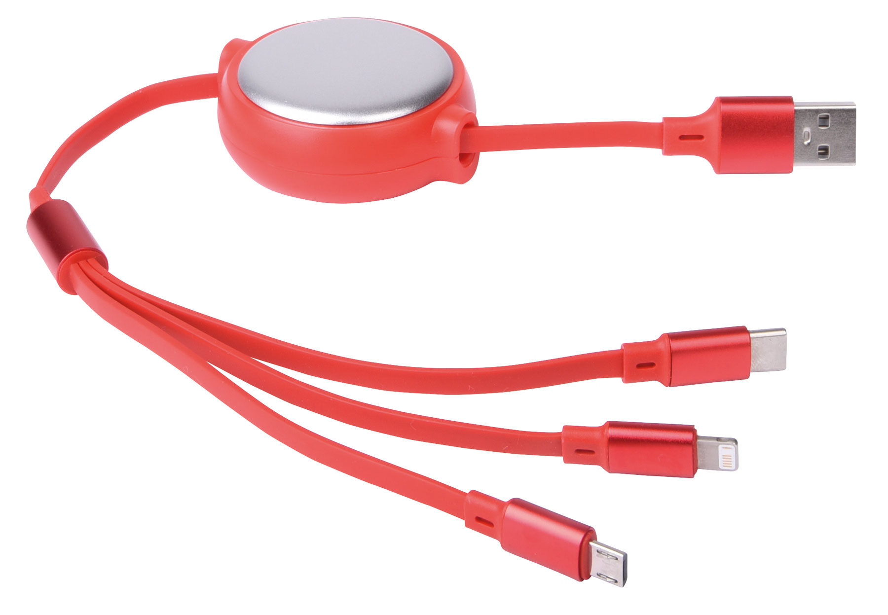 Charging cable RETRACT - red