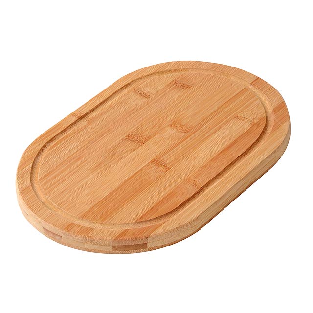 Chopping board BAMBOO-ROUND - brown
