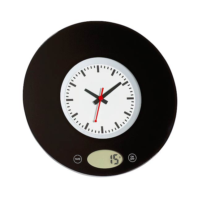 Digital kitchen scale TIME - black