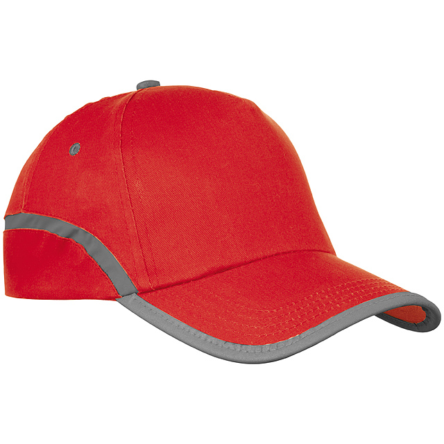 5-panel baseball cap - red