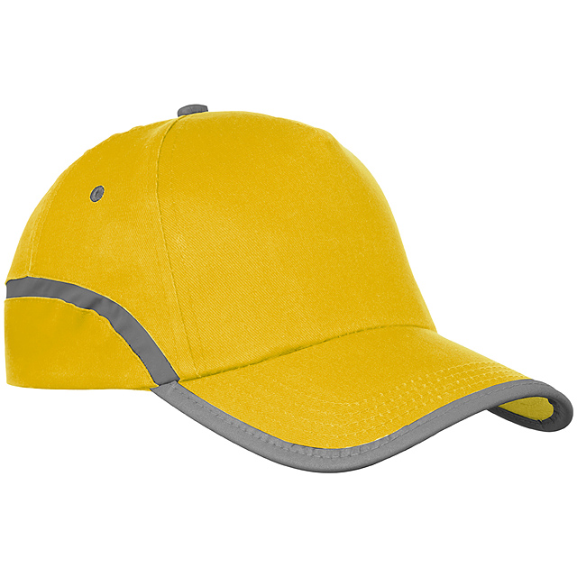 Bavlněná kšiltová čepice - žlutá