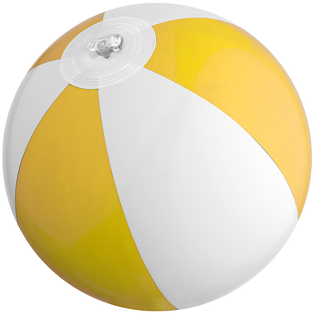 Dvoubarevná mini plážový míč - žlutá