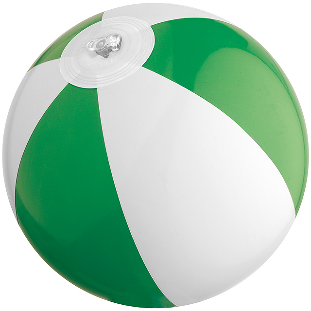 Dvojfarebná mini plážová lopta - zelená