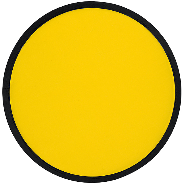 Frisbee, faltbar mit Etui aus Polyester - Gelb