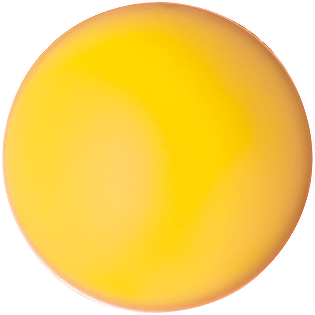 Squeeze ball, kneadable foam plastic - yellow