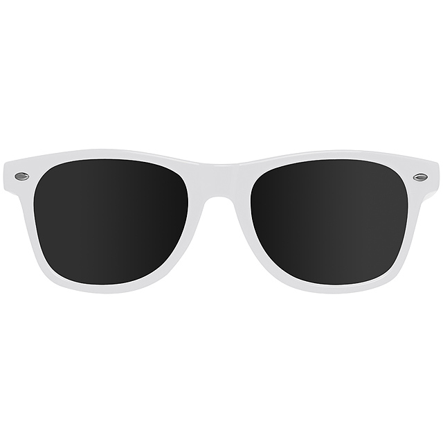Sonnenbrille Nerdlook - Weiß 