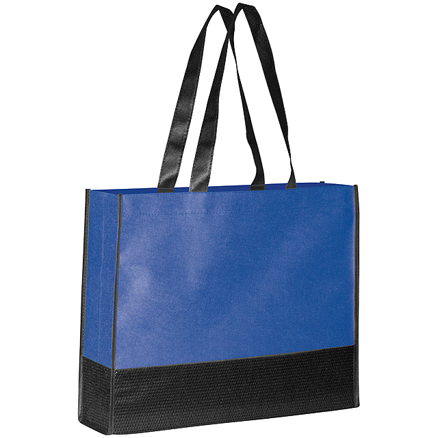 Non-woven shopping bag - blue