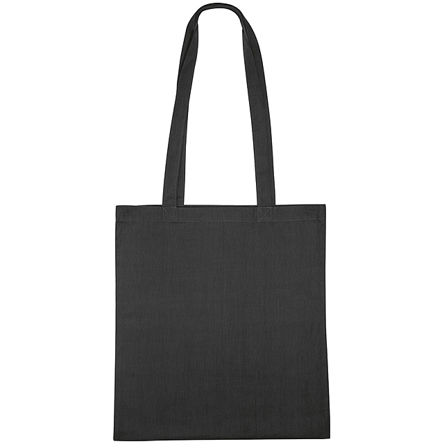 Coloured Cotton bag - black