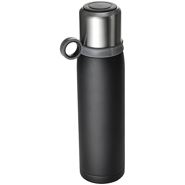 Stainless steel thermal flask - black