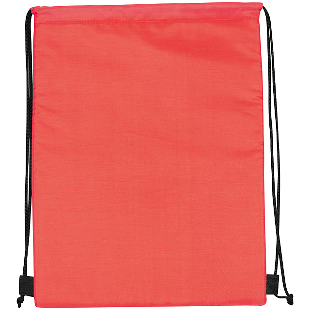 Polyester gym bag - red